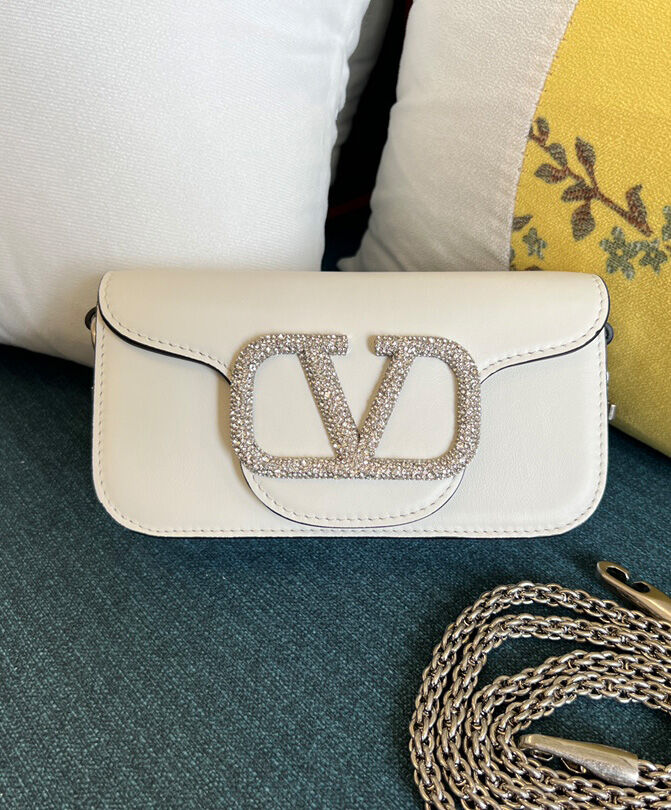 Valentino Loco Small Shoulder Bag With Jewel Logo
